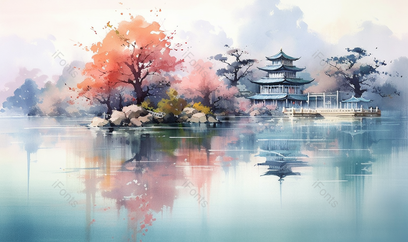 新中式水墨山水画,插画/手绘图,插画/手绘图库,插画/手绘图下载,插画/手绘